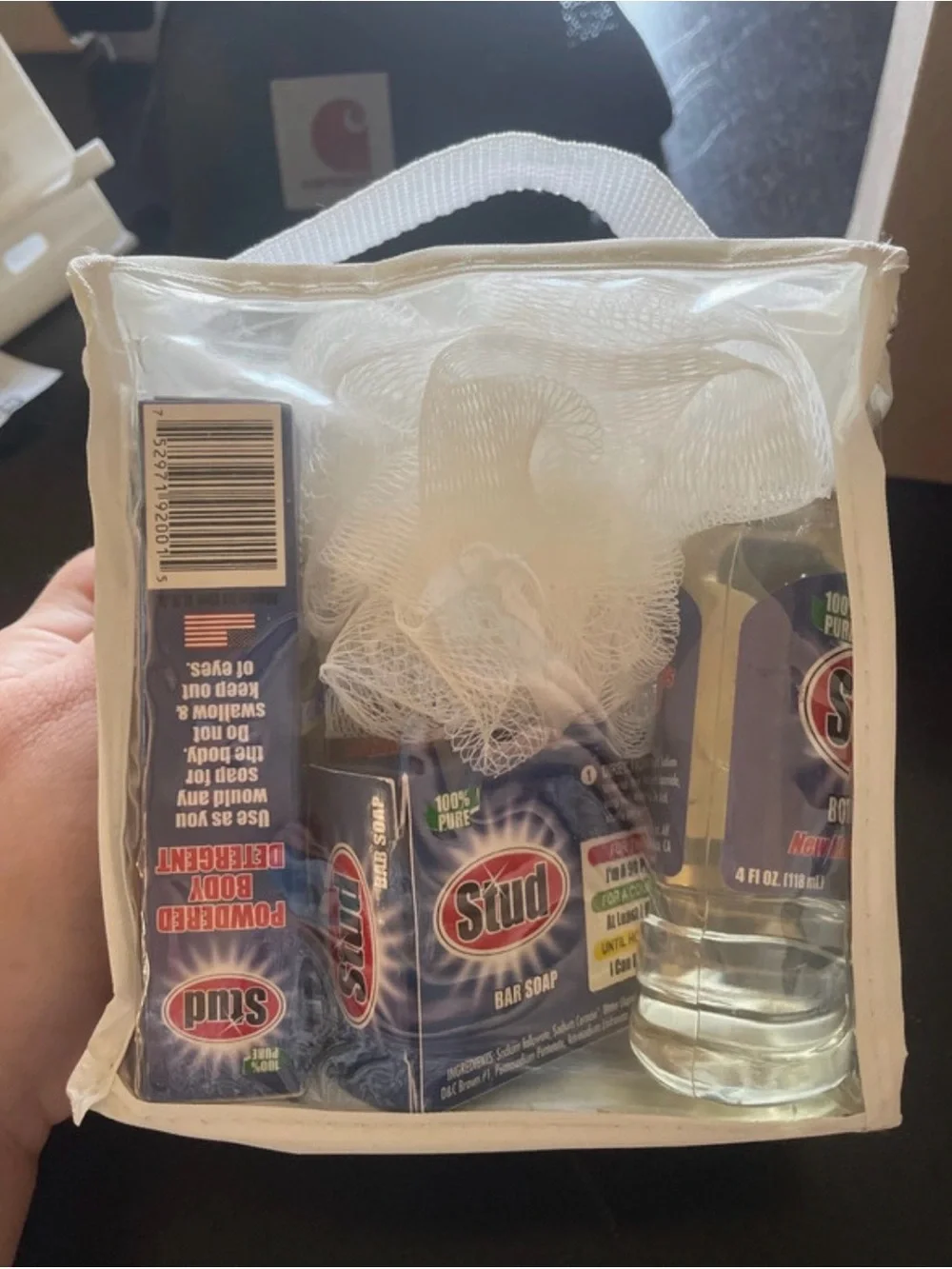 Vintage Stud Locker Room Envy White Travel Toiletry Gift Set